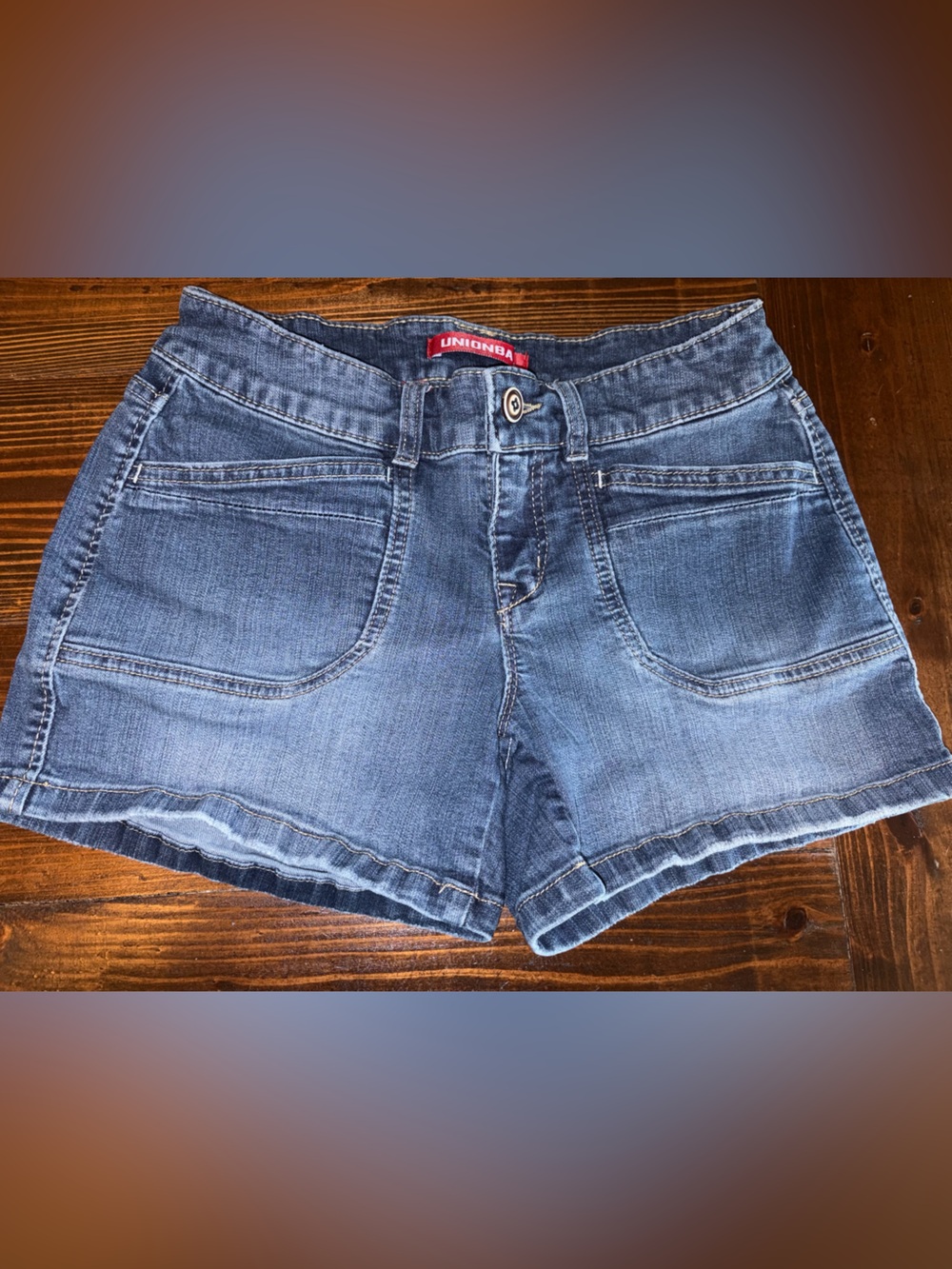 UNIONBAY Women's Medium Blue Denim Shortalls